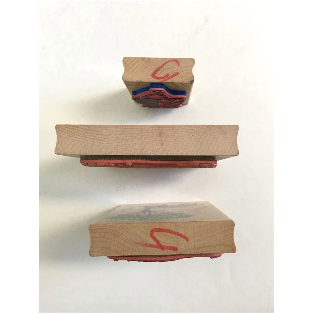 3 Stamps Happen Inkadinkado Rubber Stamp D Morgan Cats Friends
